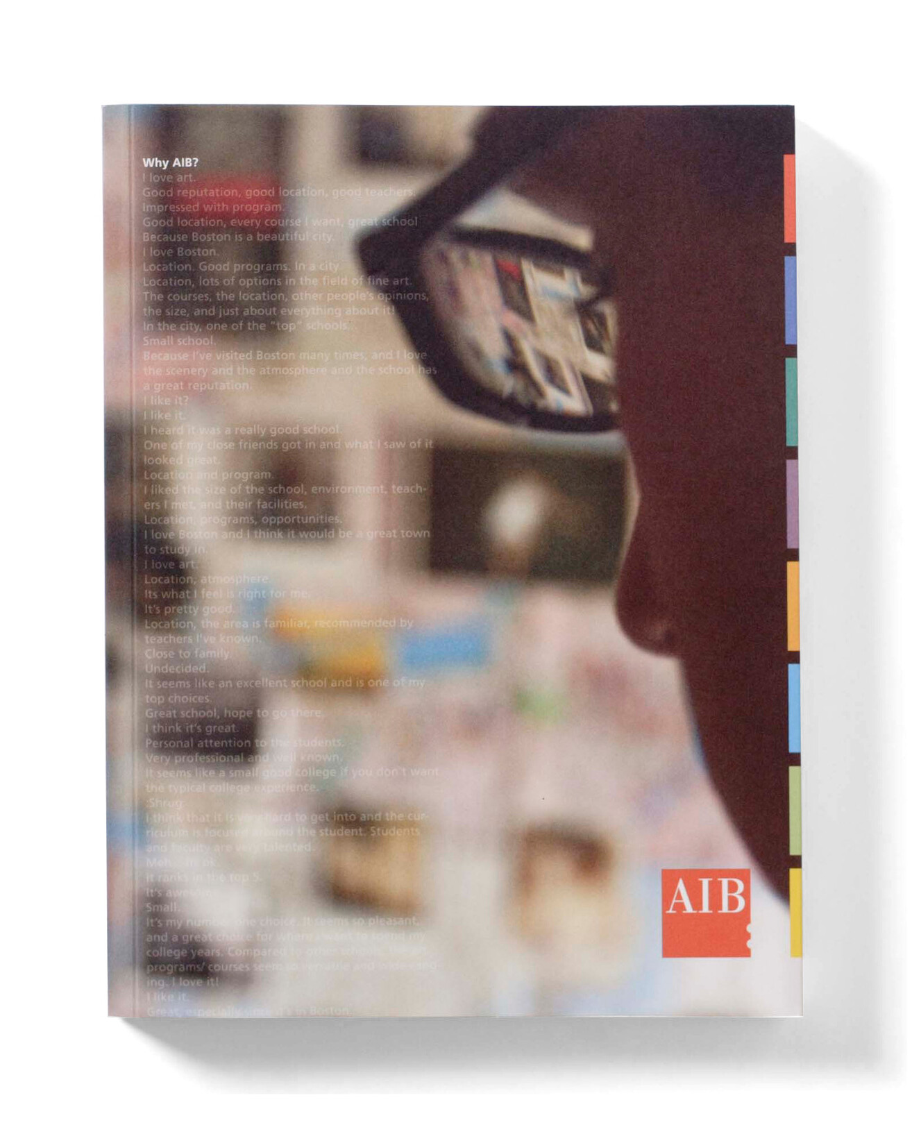 Art Institute of Boston course catalogue cover