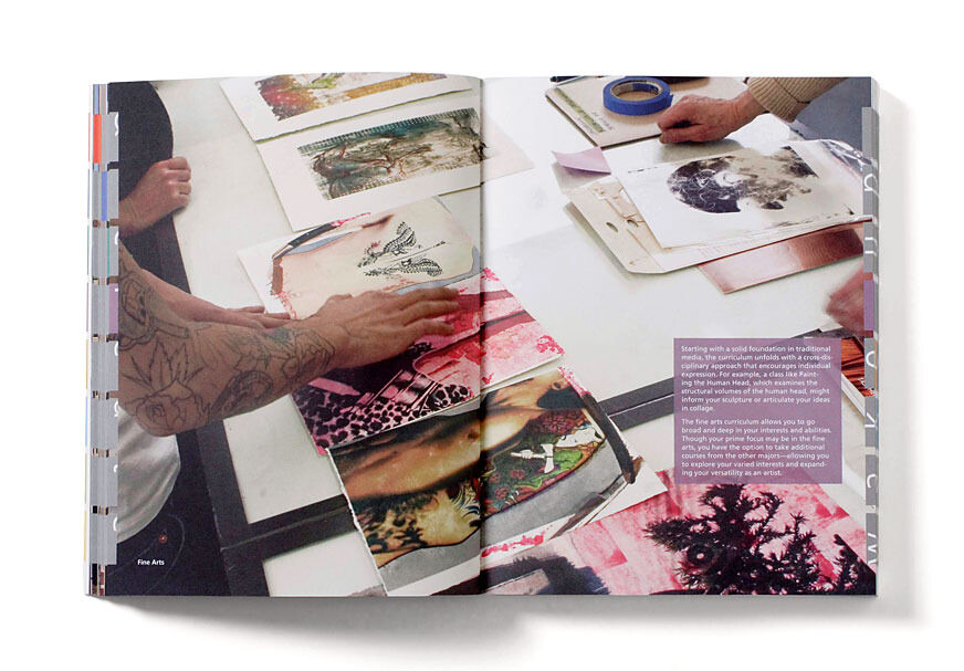 Art Institute of Boston course catalogue featured student