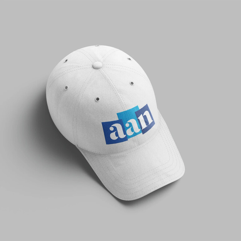 AAN logo on a white hat