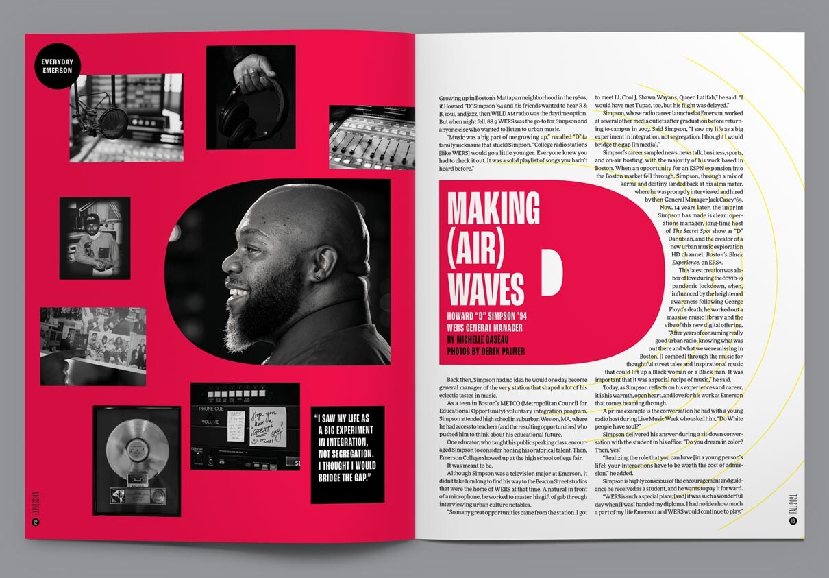 Expressing “Making (Air) Waves” opening spread