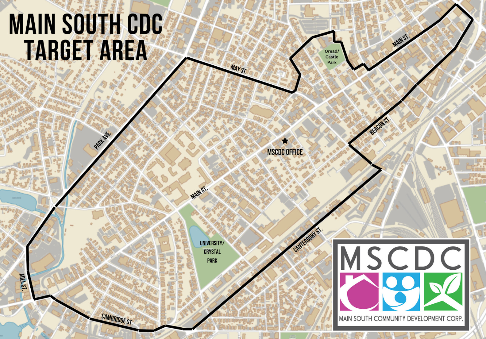 Main South CDC Target Area map