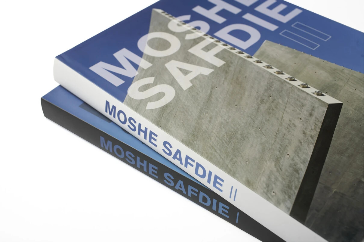 Stack of Moshe Safdie books