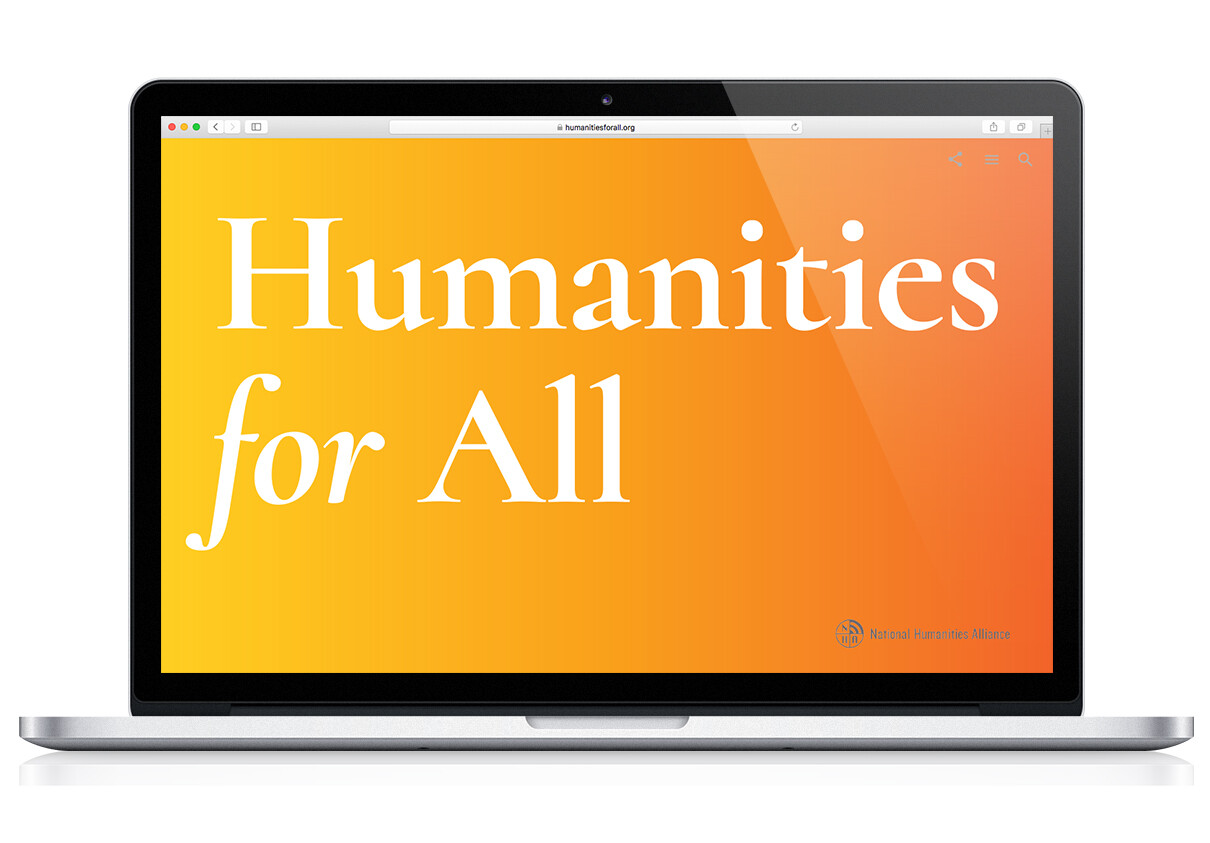 Humanities for All website homepage