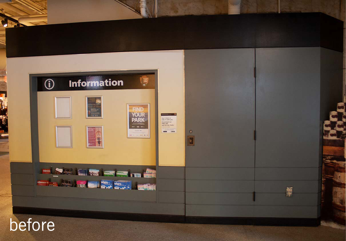 old National Parks of Boston information wall