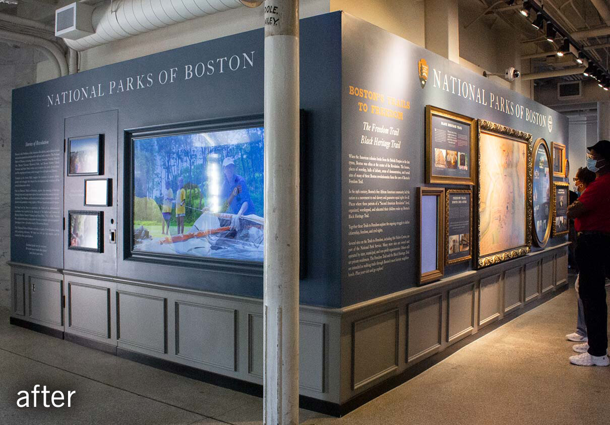 new National Parks of Boston information wall