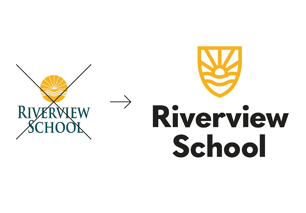 Old Riverview logo changes to new