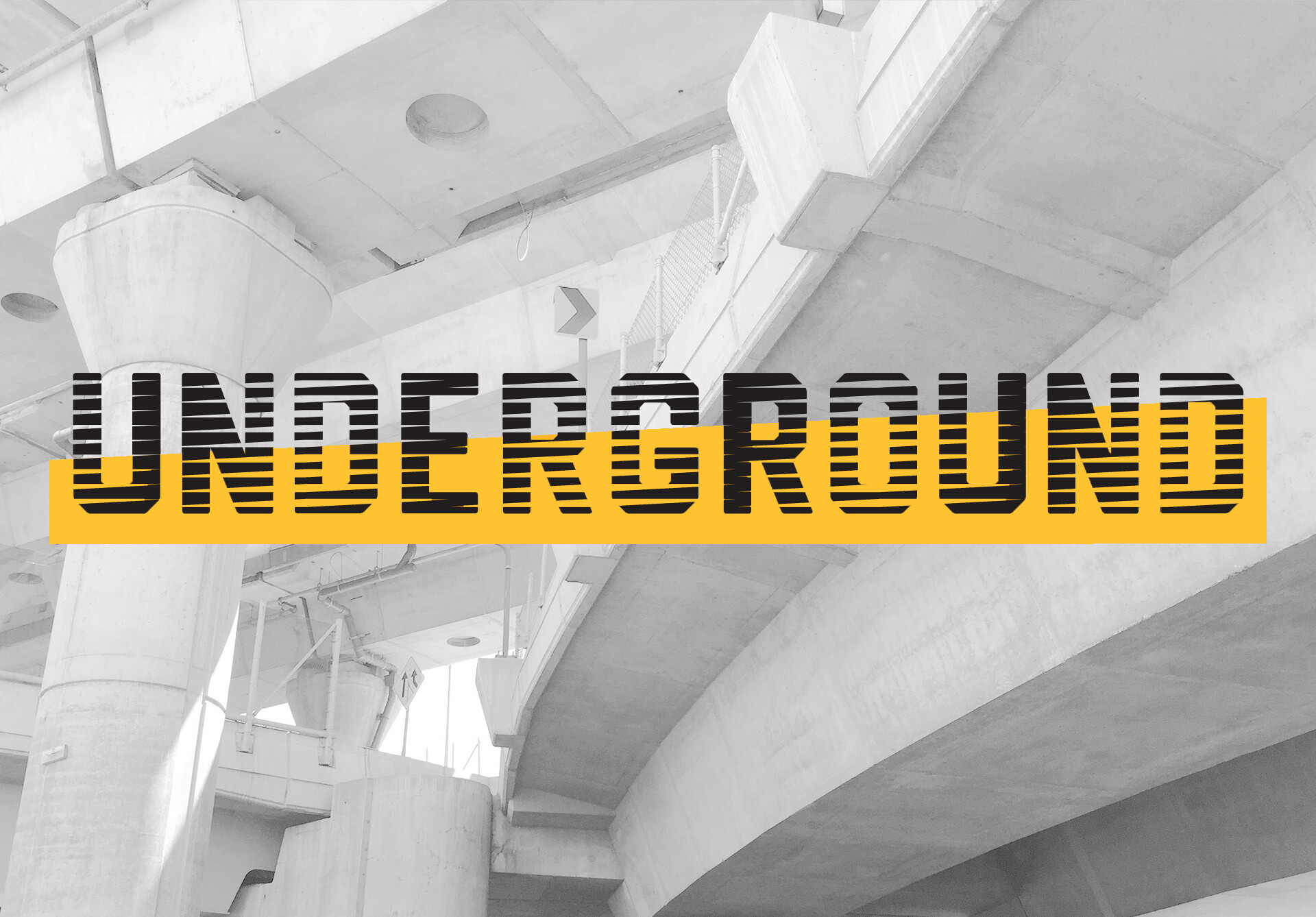 Underground logo over expressway image