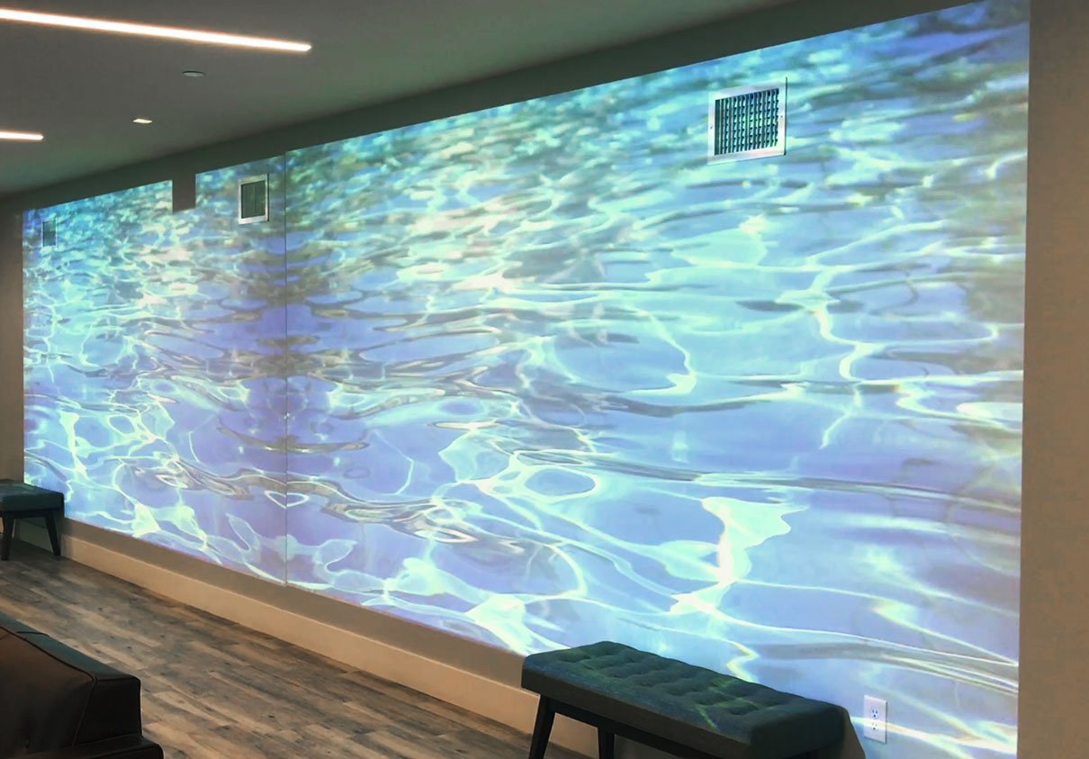 Union & West lobby art projection 3—water